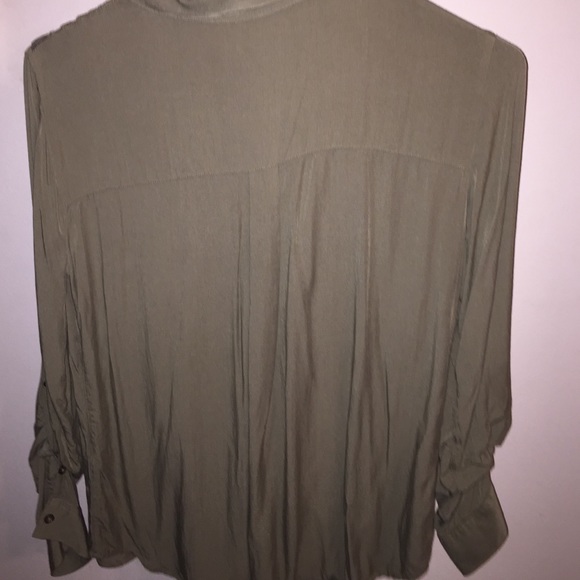 Garage army green blouse - Picture 2 of 3