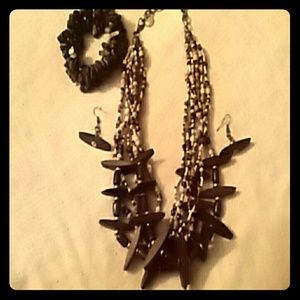 3pic beautiful shades of brown  necklace