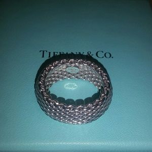 SALE!!Tiffany & Co. Mesh Sterling Silver ring