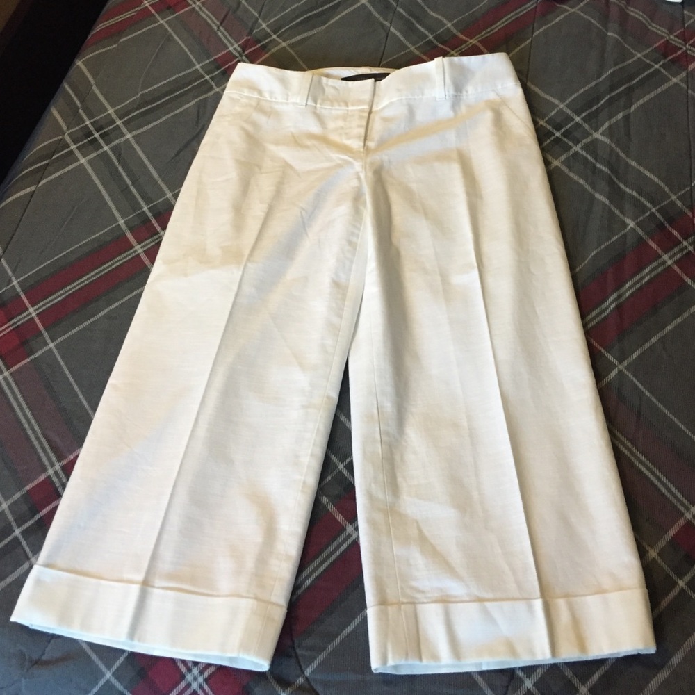 the limited white capri pants