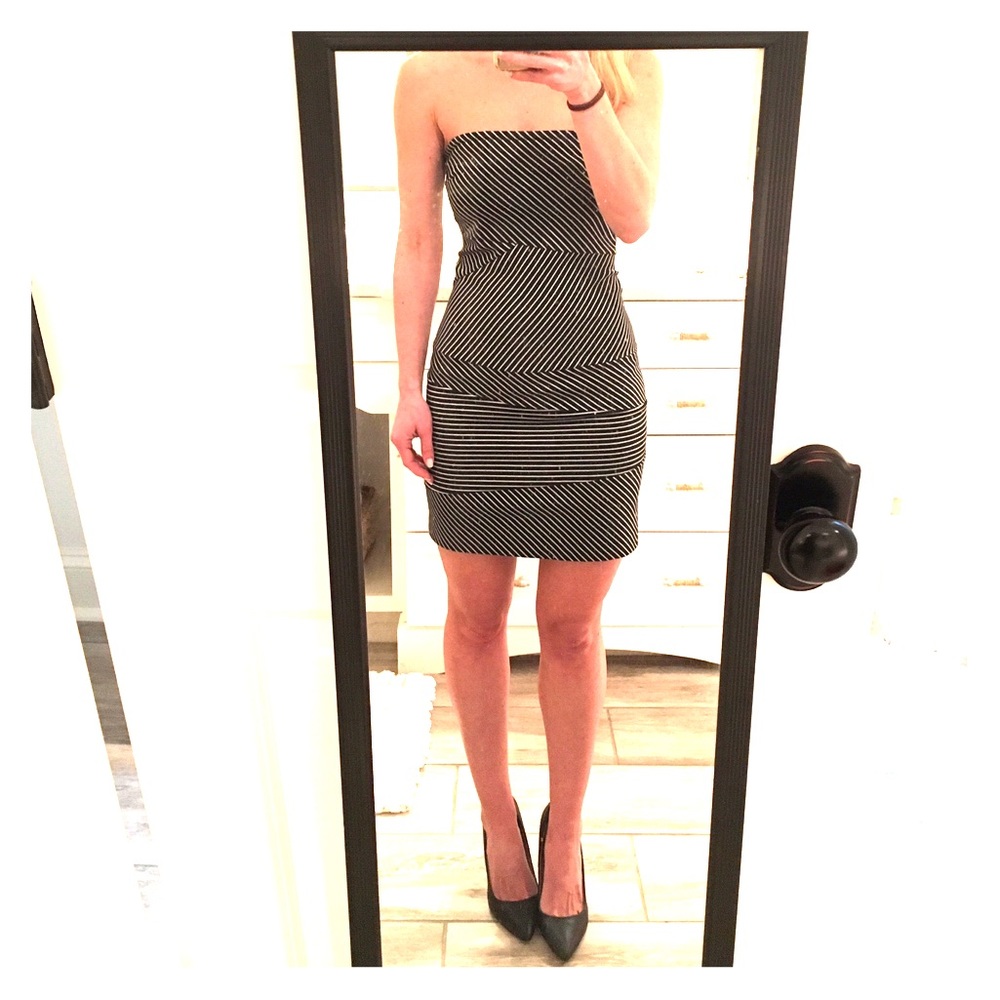 Black and White Cocktail Dress