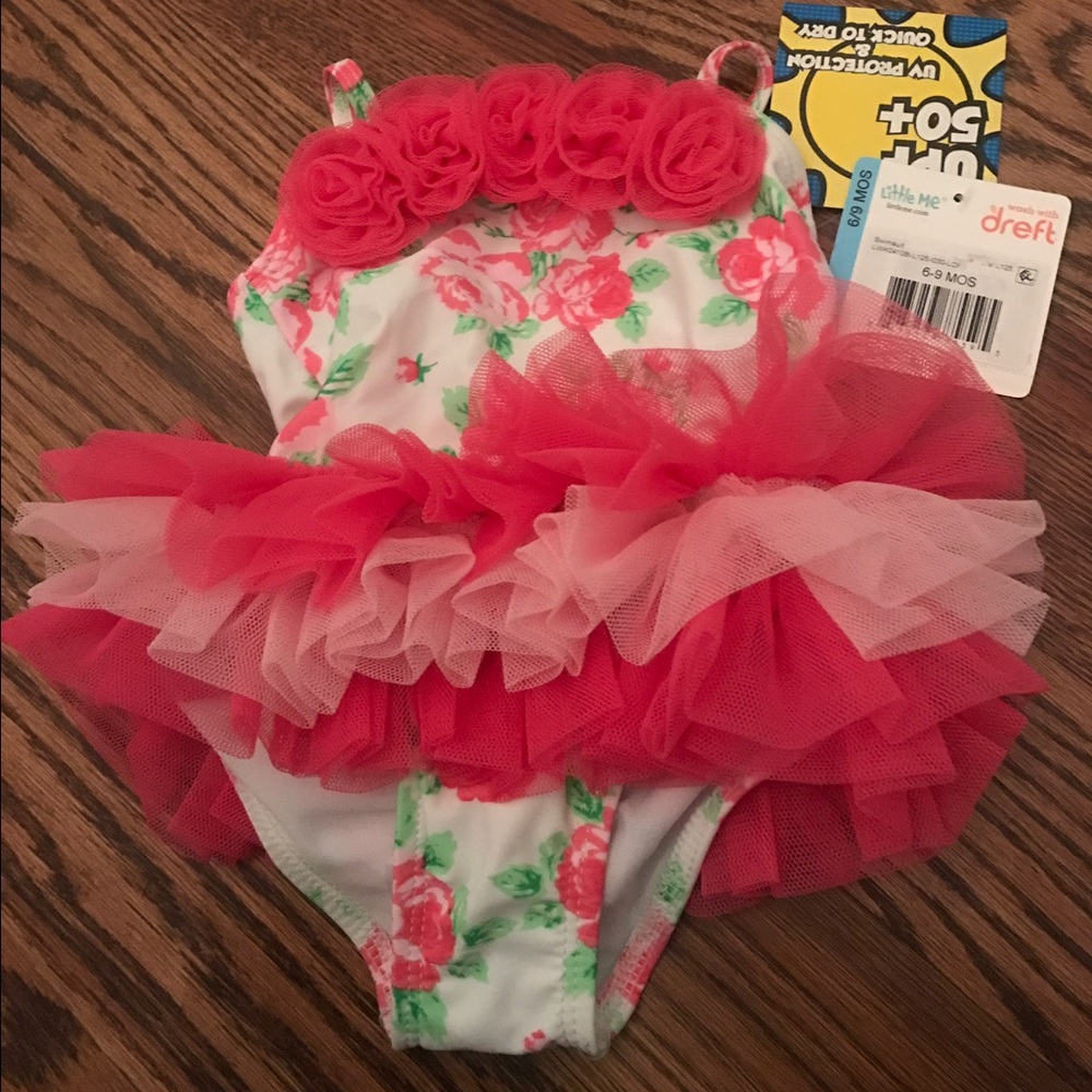 New baby girl bathing suit: Little Me