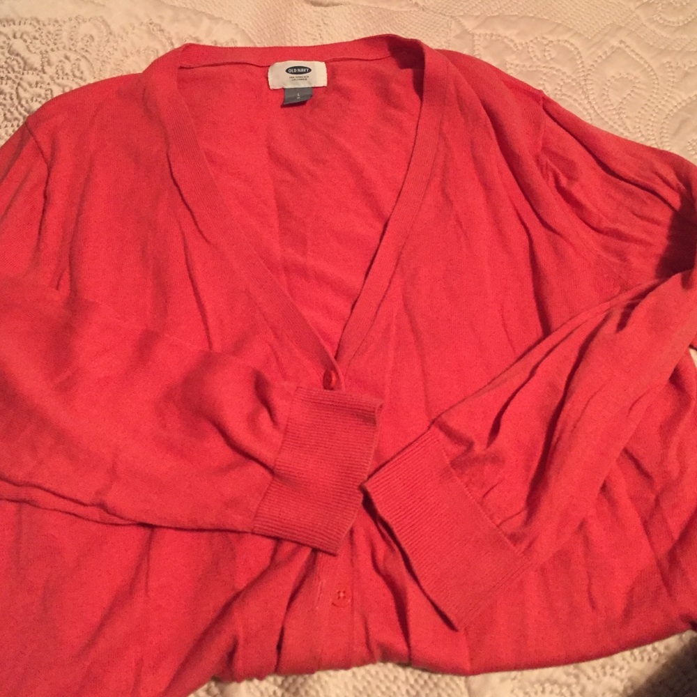 Coral Old Navy Cardigan