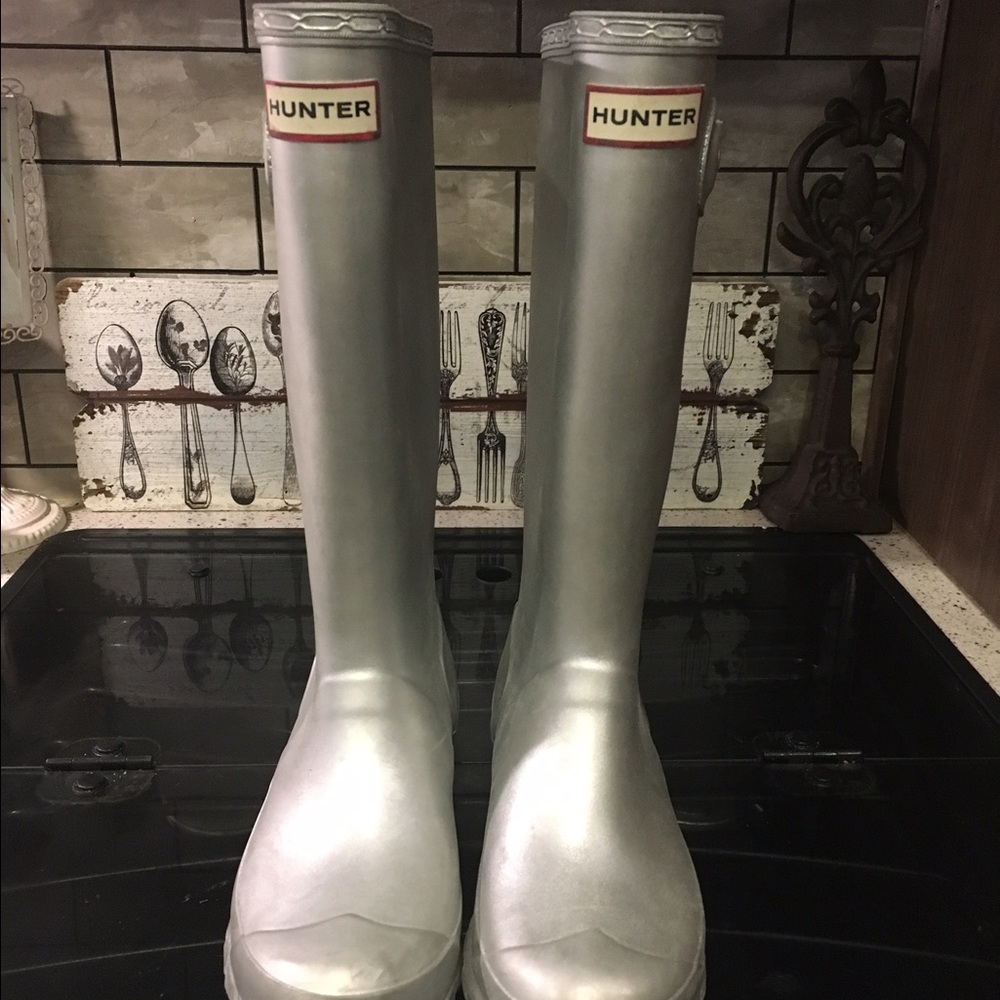 Silver Hunter Rain Boots