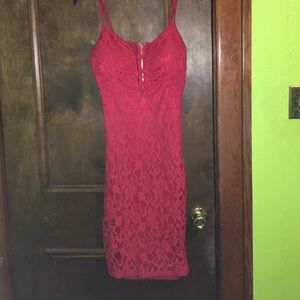 Sexy red Bebe dress size small