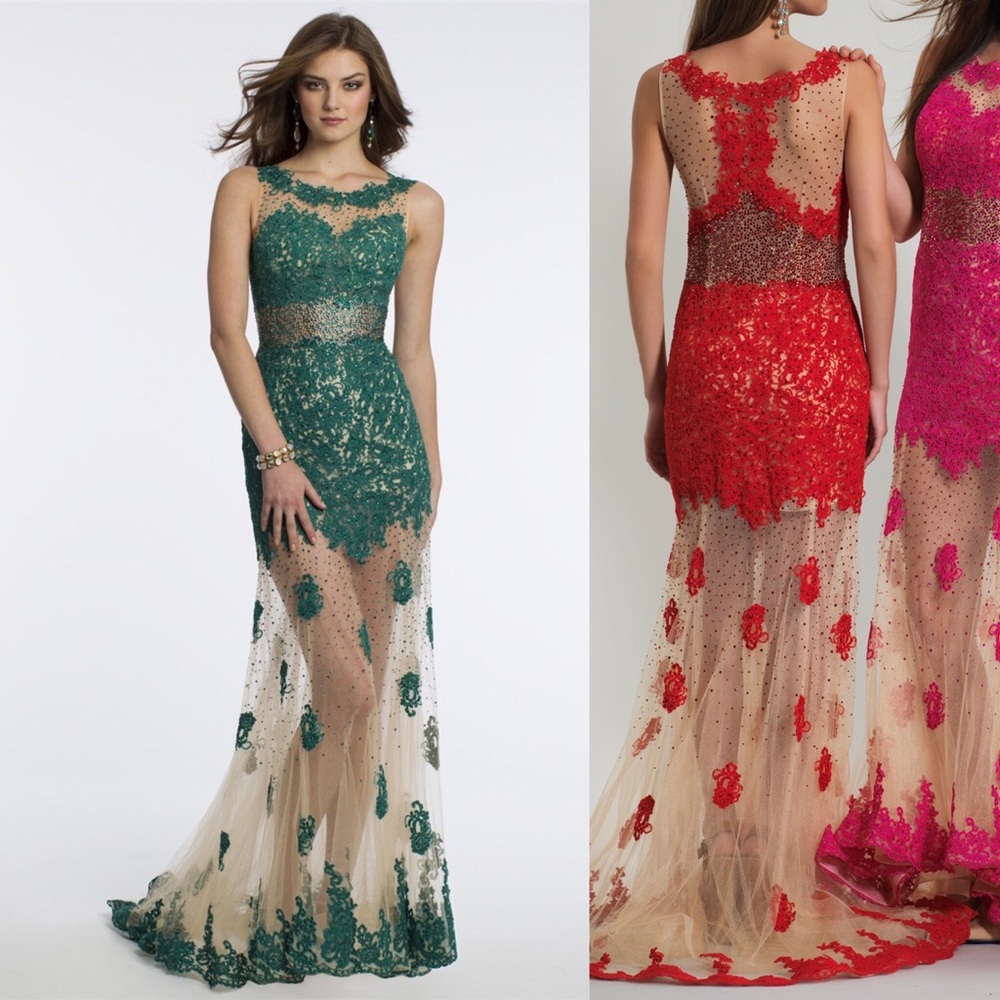 ❇️Emerald Evening Gown by Dave and Johnny❇️