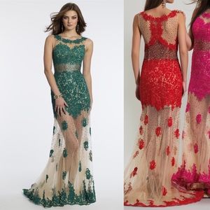 ❇️Emerald Evening Gown by Dave and Johnny❇️