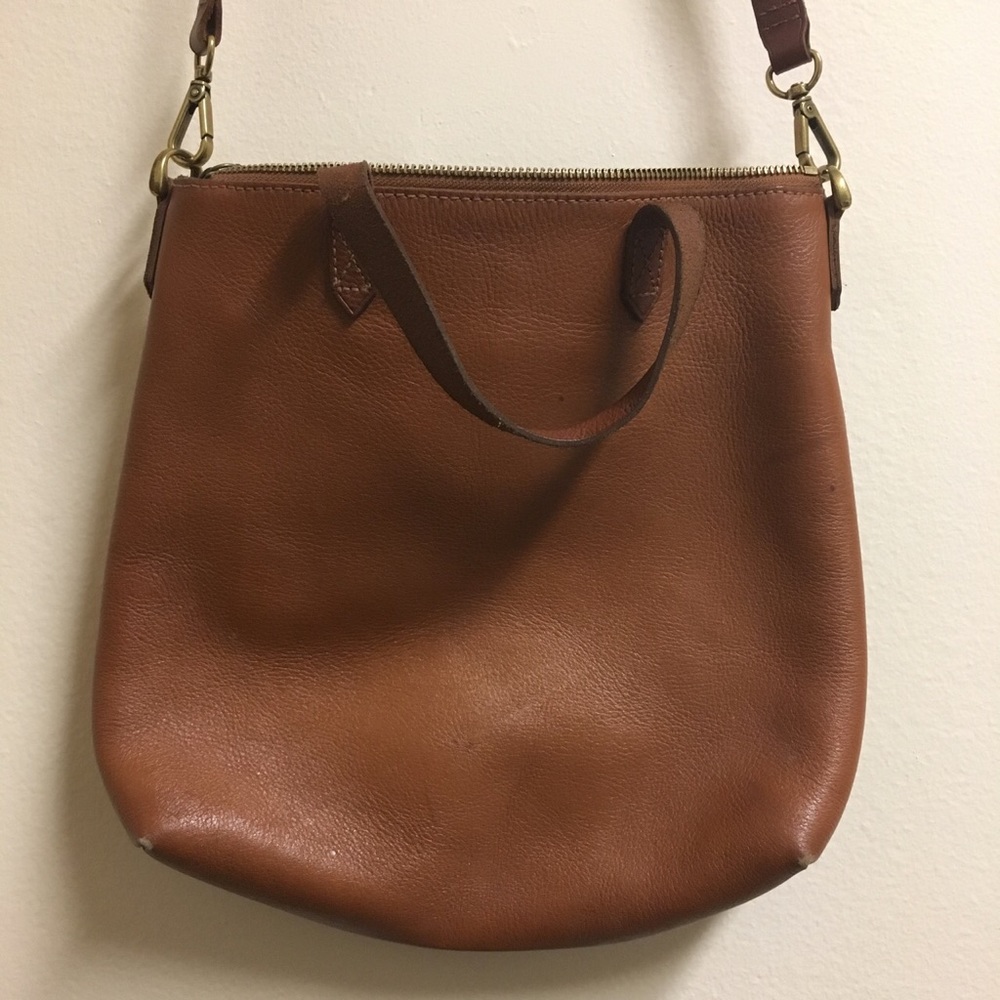 Brown Leather Madewell Cross Body Purse