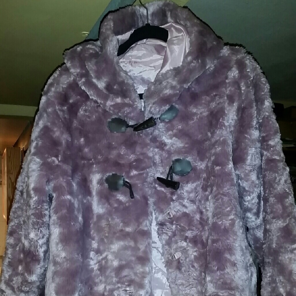 Faux fur coat