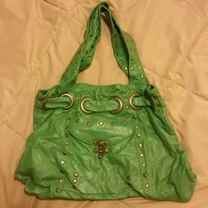 Aldo turquoise green handbag
