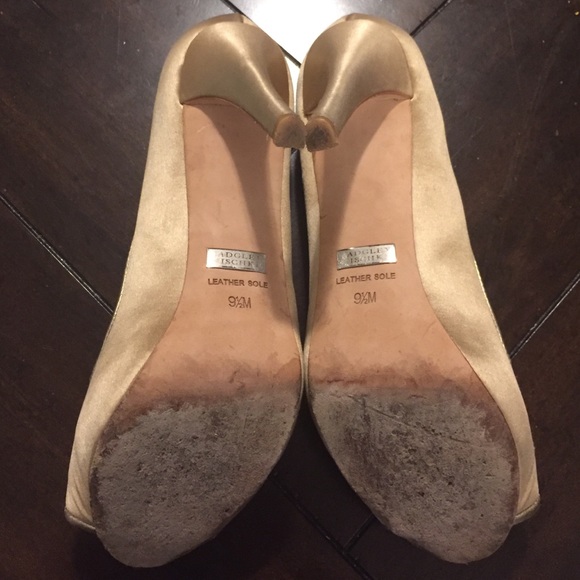 FINAL SALE:  Badgley Mischka Jeweled Peep Toes - Picture 3 of 4