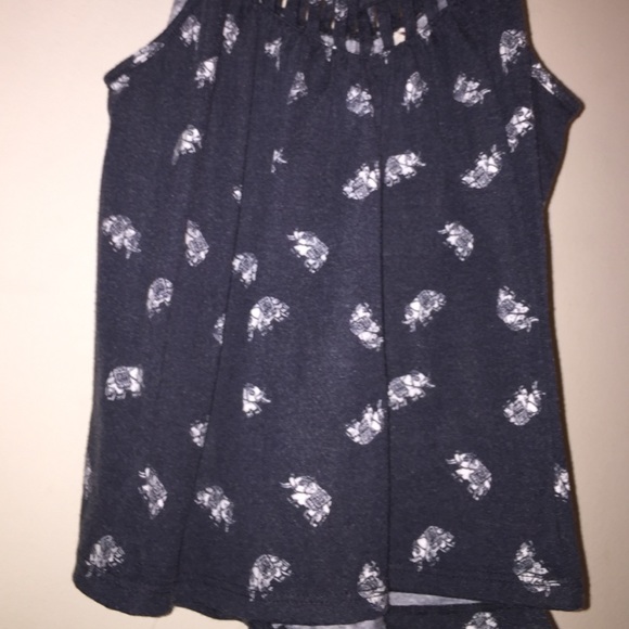 Navy Elephant Tank Top - Picture 2 of 4