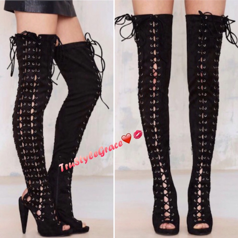 NWT-Jeffrey Campbell Nasty Gal Thigh High Boots-7