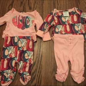 Baby Girls Juicy Couture Outfits 0-3 months