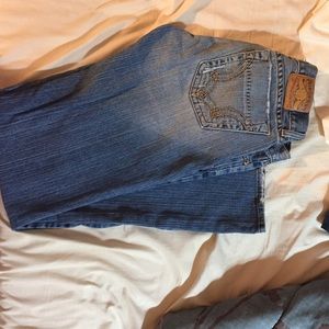 Worn lucky jeans