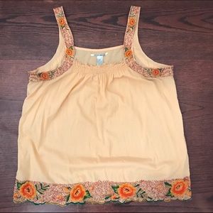Lucky Brand embroidered top (used)