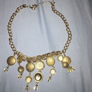 Gold fashion statement necklace