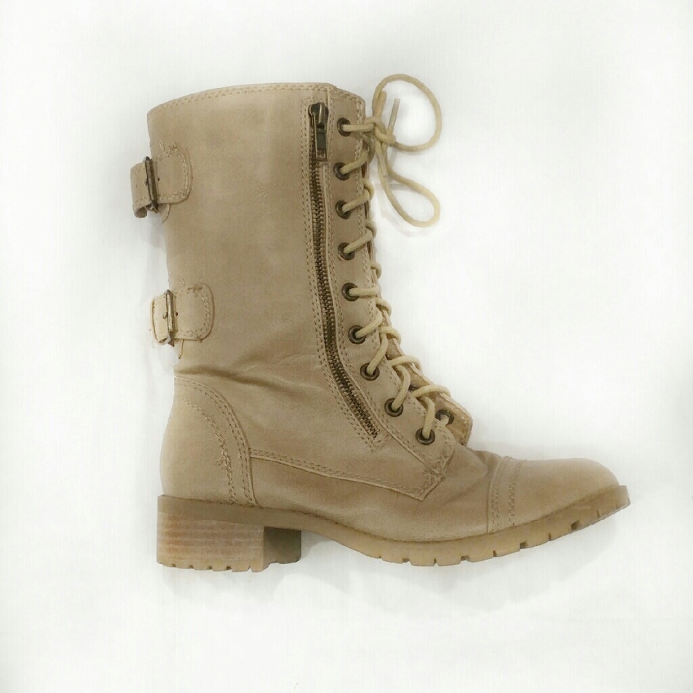 Hpx2soda Camel Colored Combat Boots - image 3