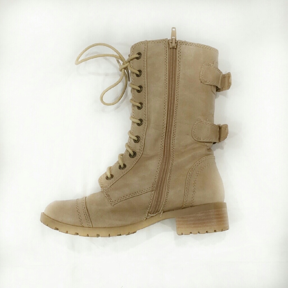 Hpx2soda Camel Colored Combat Boots - image 4
