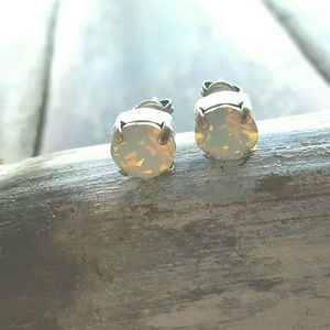 Swarovski 8mm Stud Earrings AB