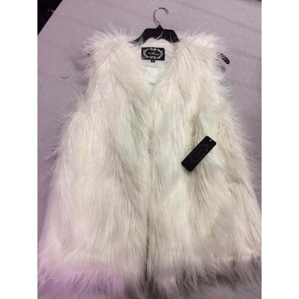 Faux fur vest