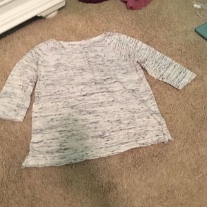 Loft Grey/White Shirt