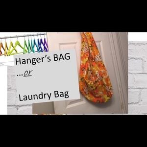 Handmade 197o 's cotton orange hippie floral bag🌼