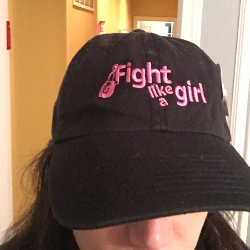 Fight like a girl baseball cap