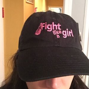 Fight like a girl baseball cap