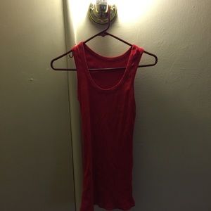 Red tank top
