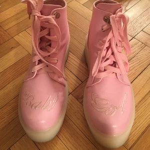 YRU Baby Pink Boots Size 8