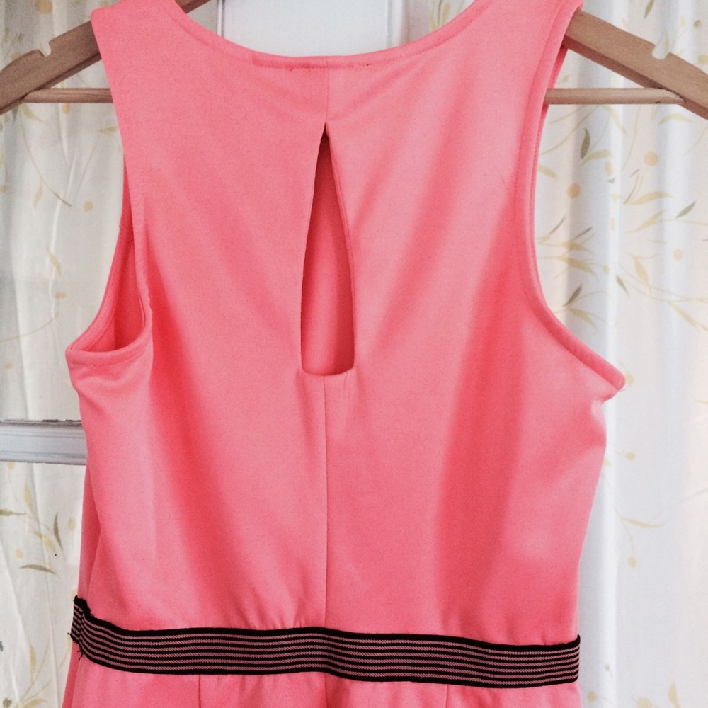 Coral country club dress