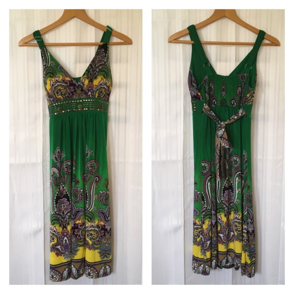 Boho, hippy, hippie, silky, beautiful dress! - Picture 1 of 4