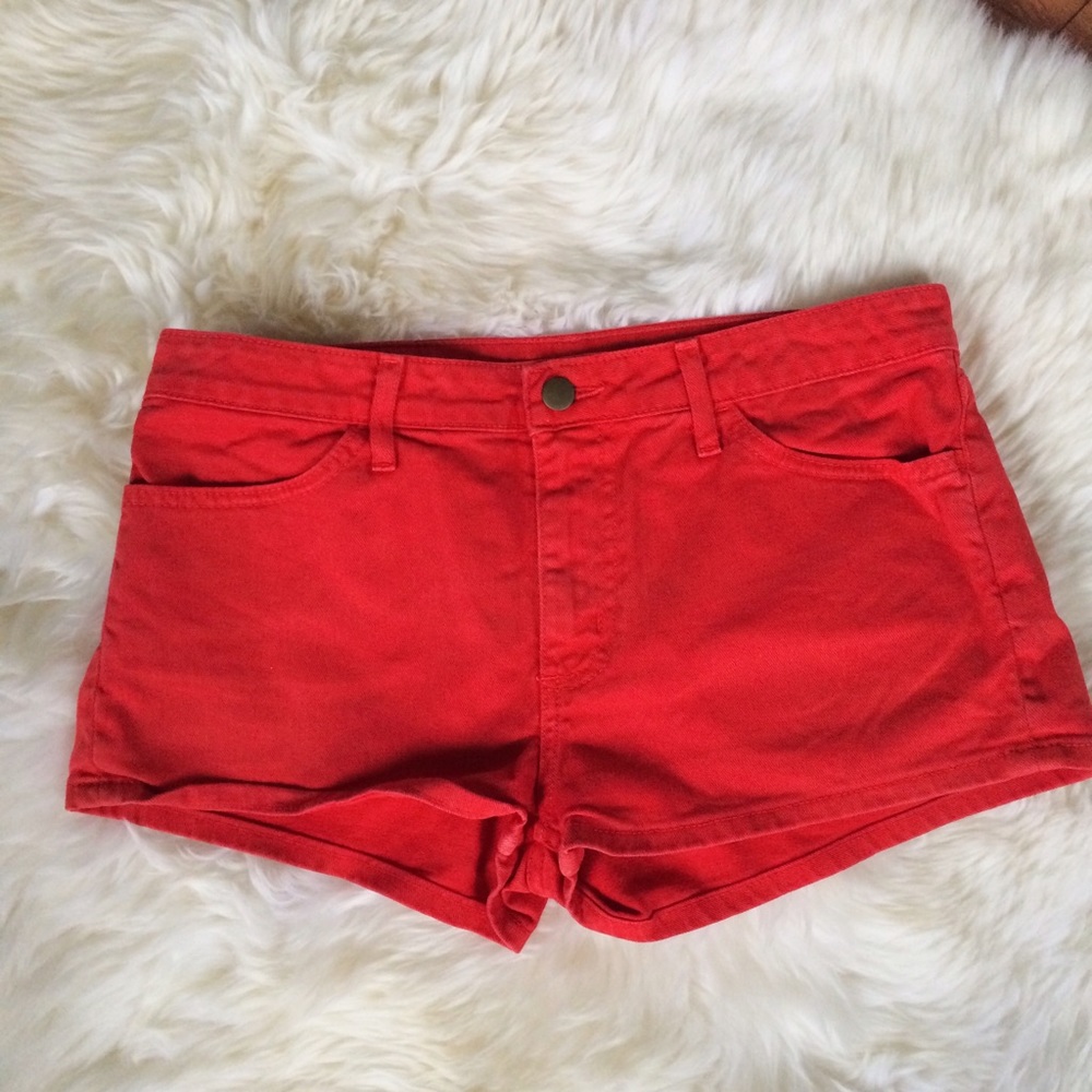 Red Hot American Apparel Shorts