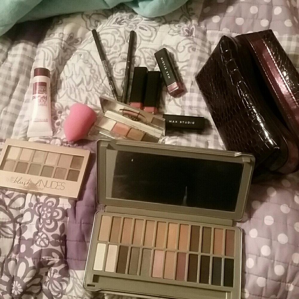 A lot of mostly unused makeup