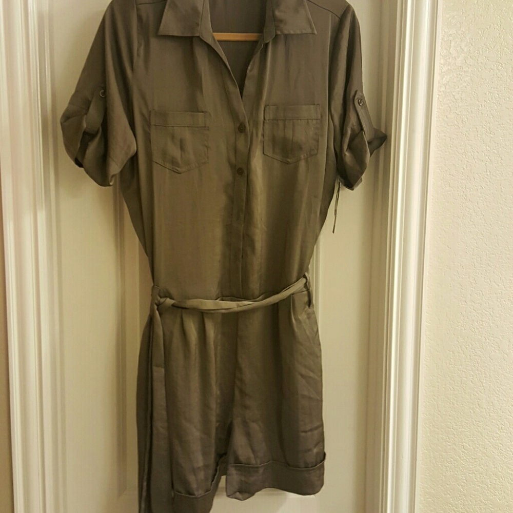 Brown Silk Romper