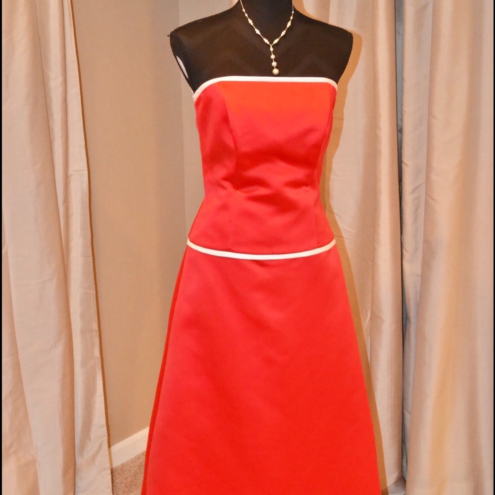 ❣️Alfred Sung Cocktail Dress in Flame❣️