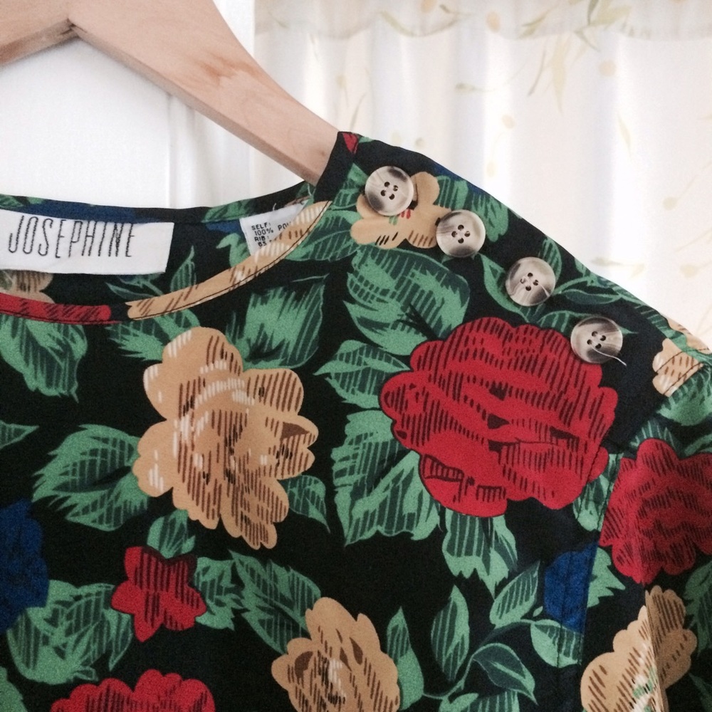 Fantastic vintage floral shirt - Picture 2 of 2