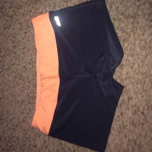 Dark grey with orange lining spandex
