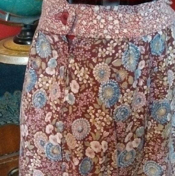 Gypsy Boho Hippie Festival Floral Tiered Skirt - Picture 3 of 3