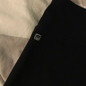 Fabletics black leggings with a little lace