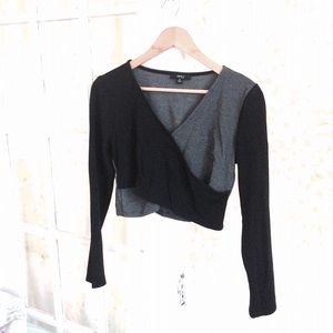 long sleeve crop top