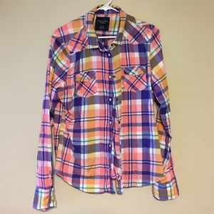 Pastel colored flannel