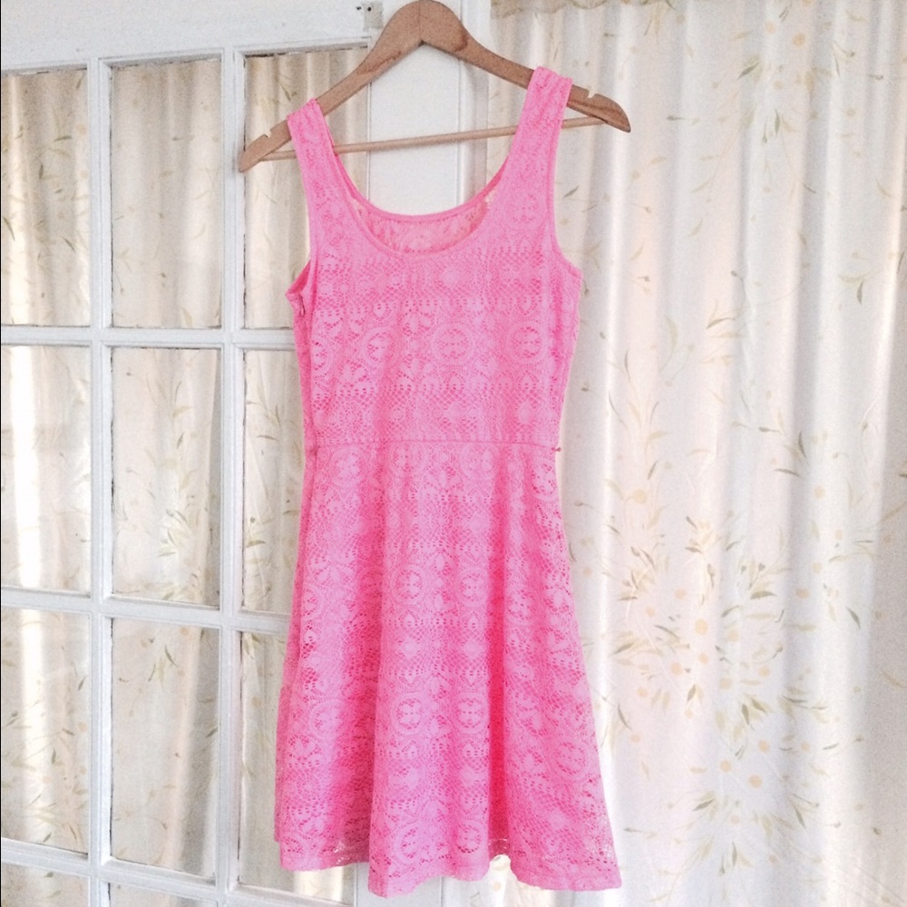 Pink Lacey dress