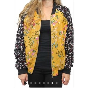 Floral Bomber Jacket