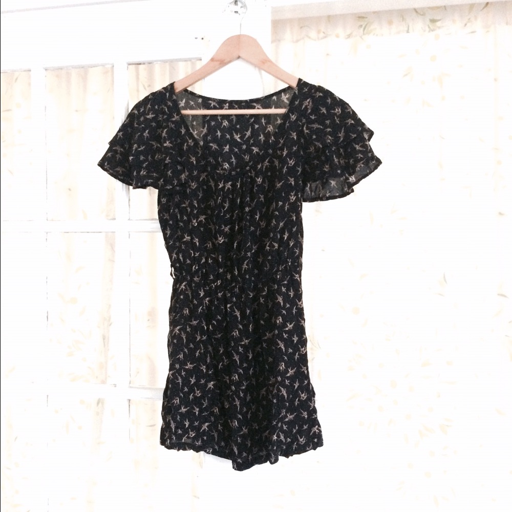 Lil casual black mini dress