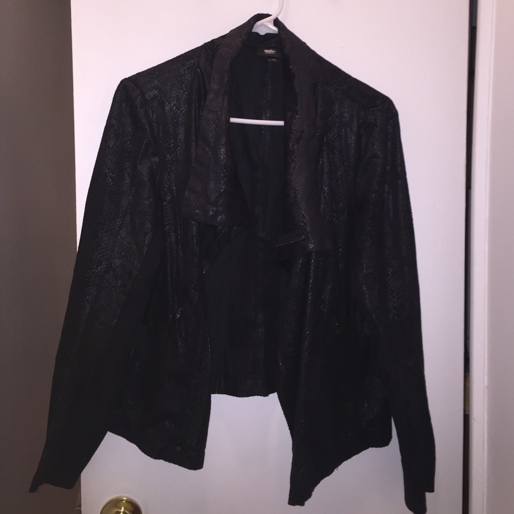Mossimo Snakeskin Pattern Moto Jacket