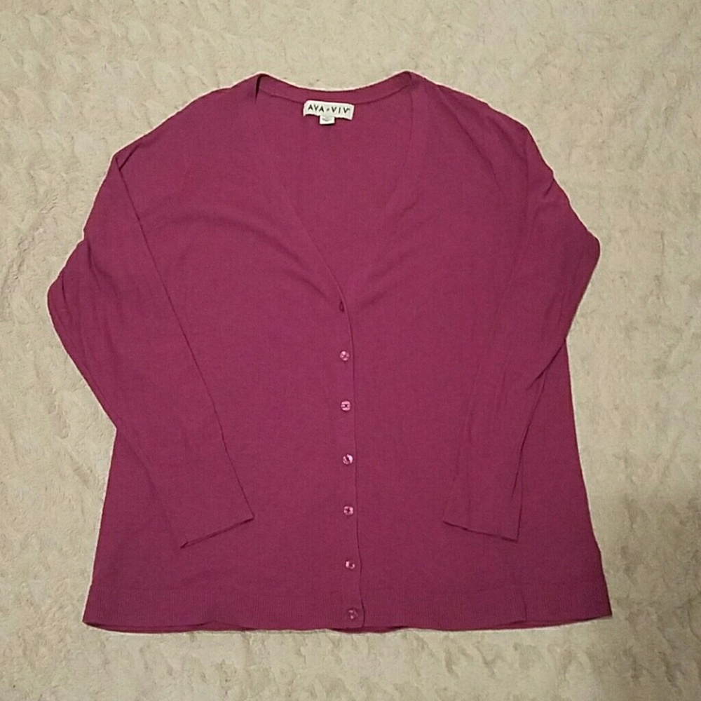 SOLD Fuschia Cardigan