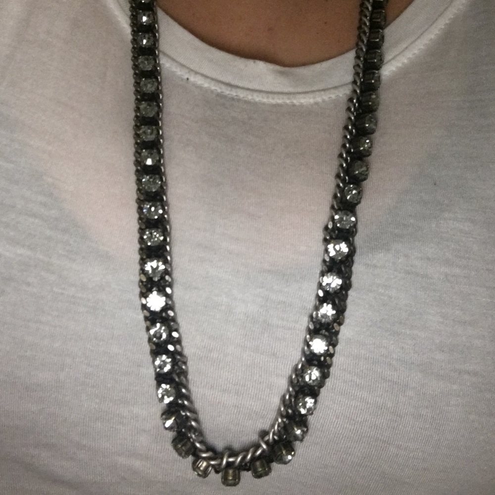 Long statement necklace