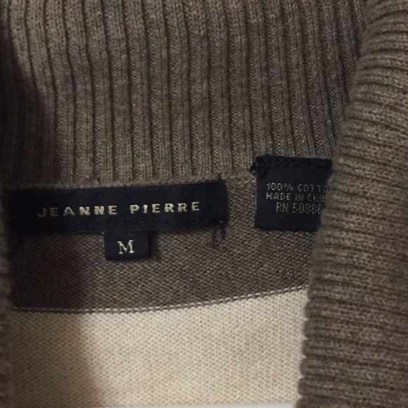 JEANNE PIERRE COTTON TUNIC STRIPED SWEATER - Picture 4 of 4